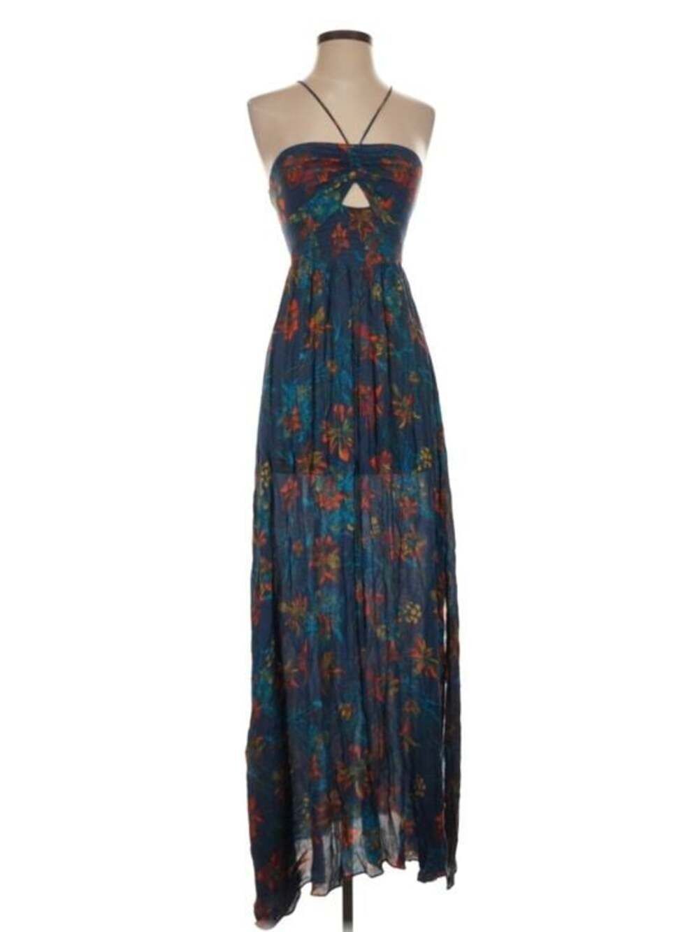 Free People One Step Ahead Floral Maxi Dress S NWOT